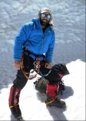Stephen Bock on Mount Everest